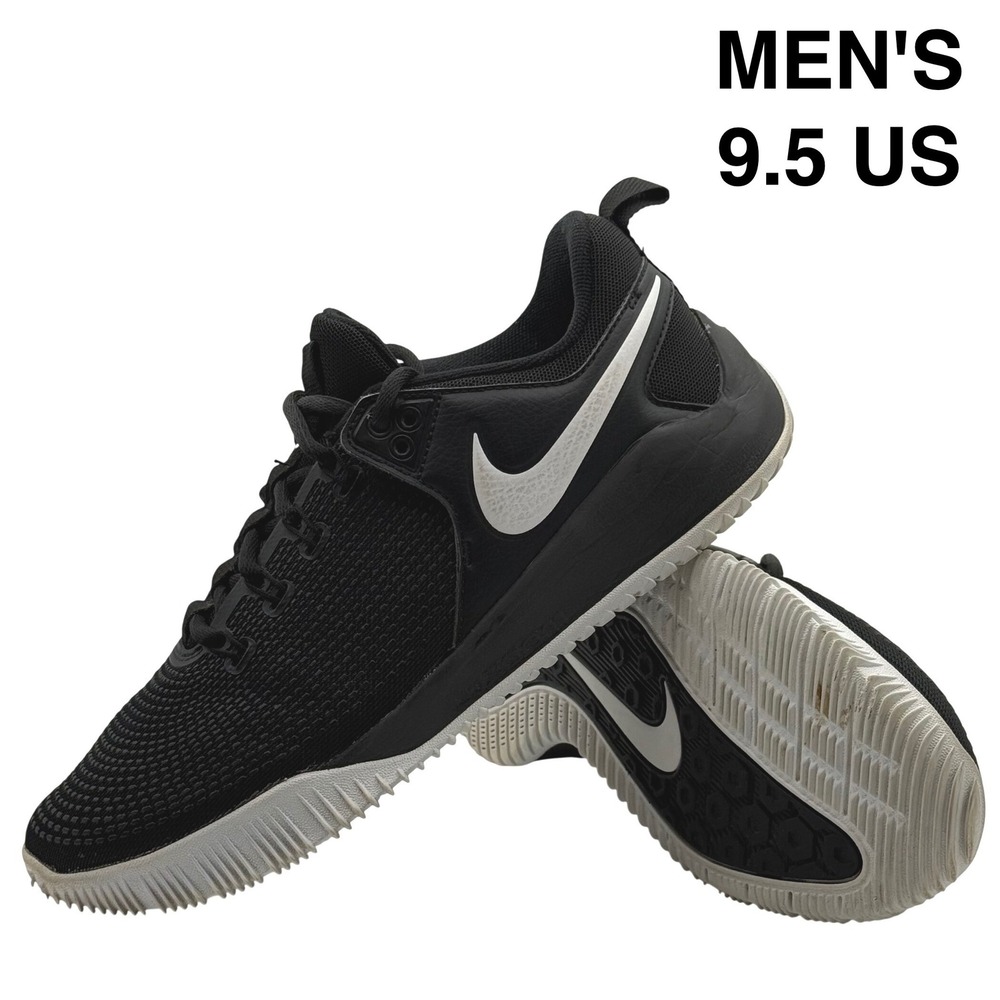 Nike Air Zoom HyperAce 2 Pickleball Volleyball Shoes Black White Men's Size 9.5